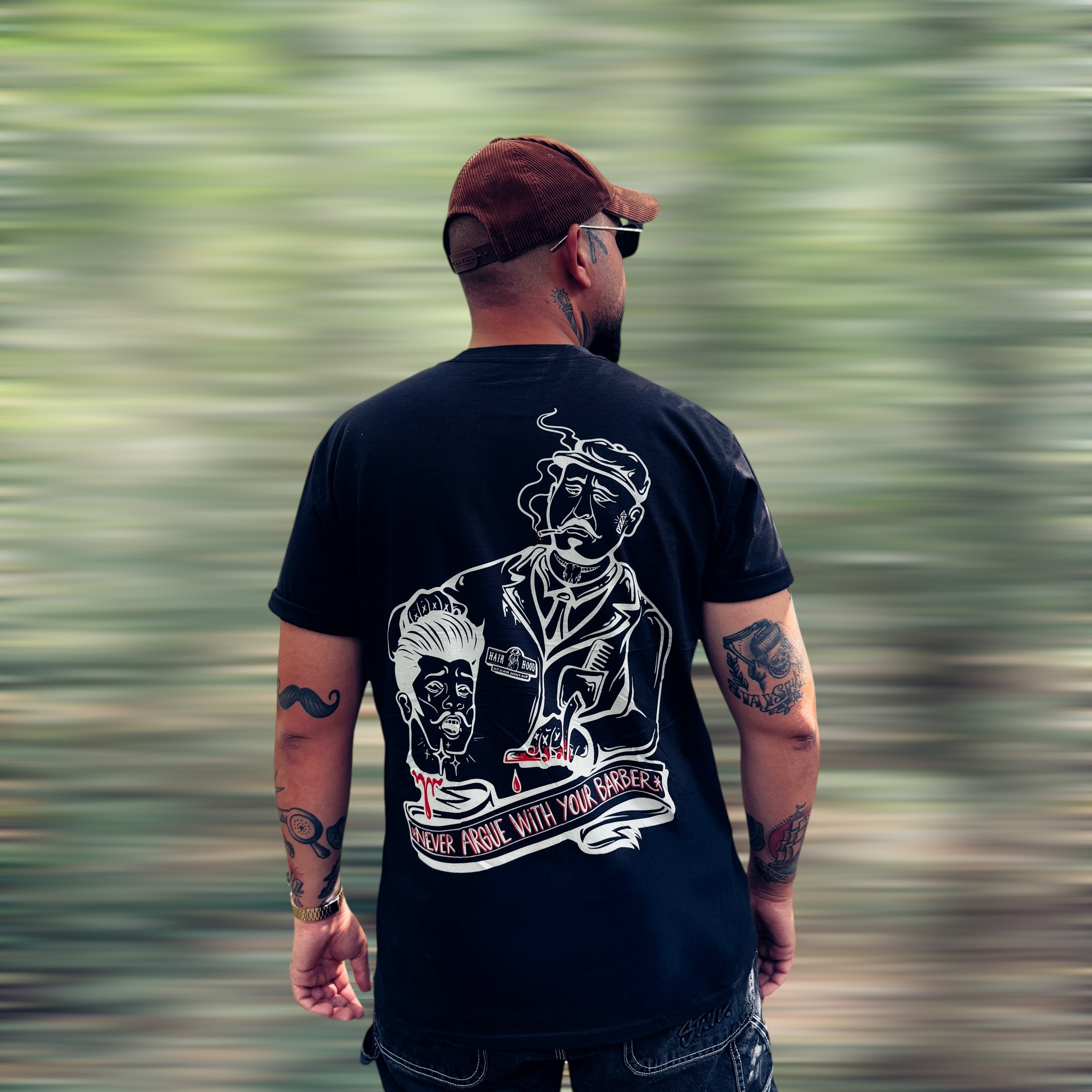 EL PORCO - 'Never argue with your barber' T-SHIRT