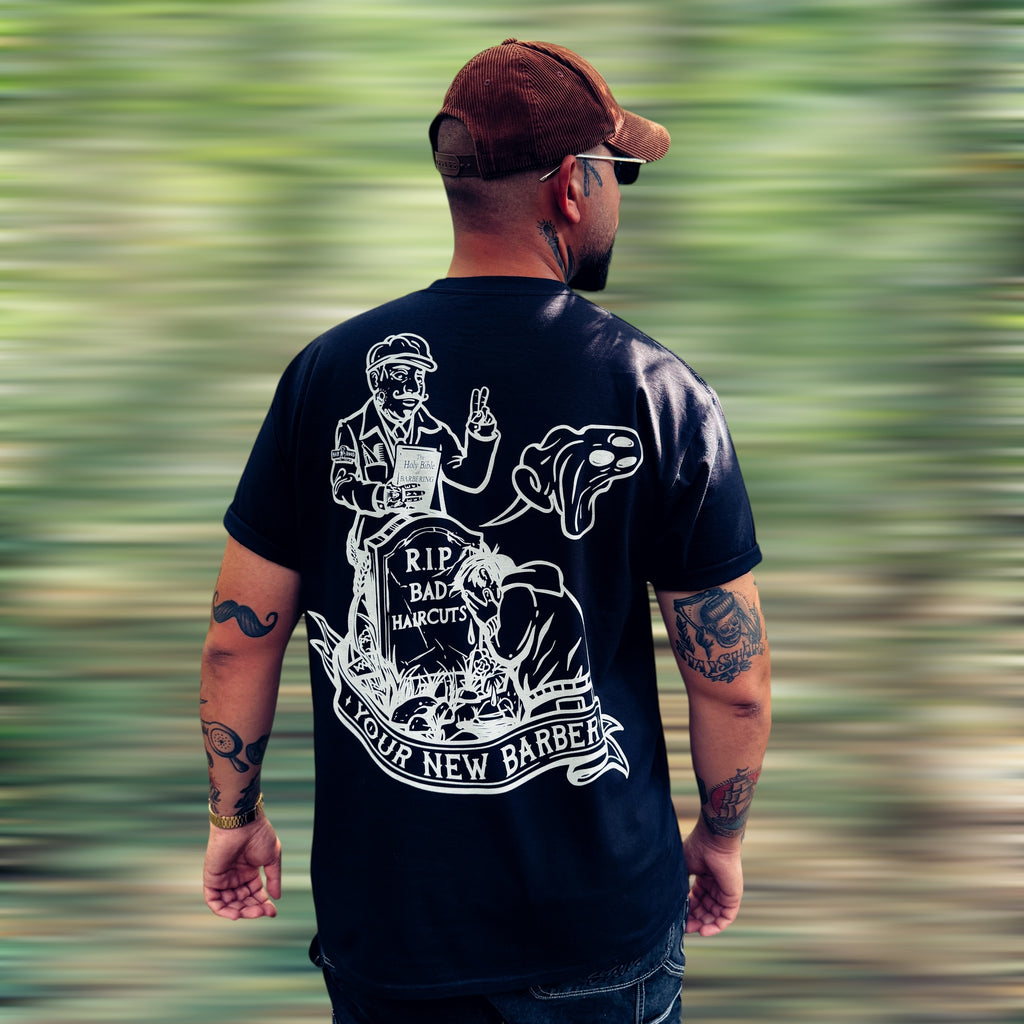 EL PORCO - 'R.I.P Bad haircuts' T-SHIRT