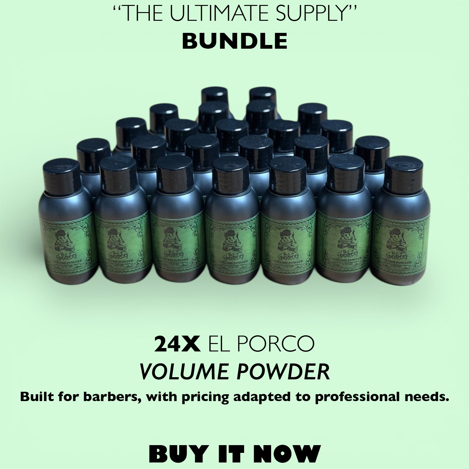 THE ULTIMATE SUPPLY – 24 Volume Powders | PROFESSIONAL BARBER BUNDLE – 67% OFF